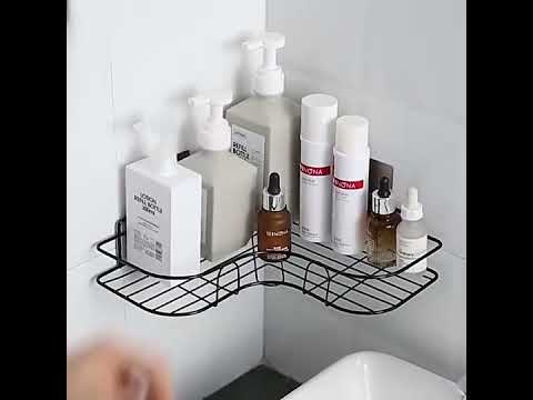 Stainless steel metal triangle bathroom rack