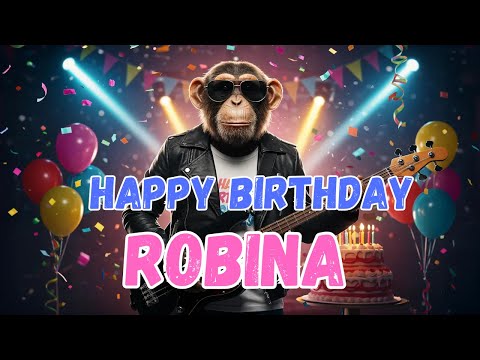 ROBINA Happy Birthday Song - Happy Birthday to Robina