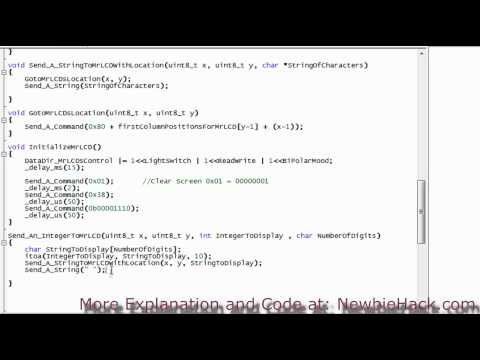 24. Arduino for Production!  Atmega32 AVR - LCD Creating a New Library Routine