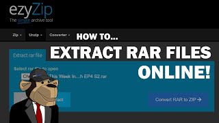 How To Extract RAR Files Online! 🐵