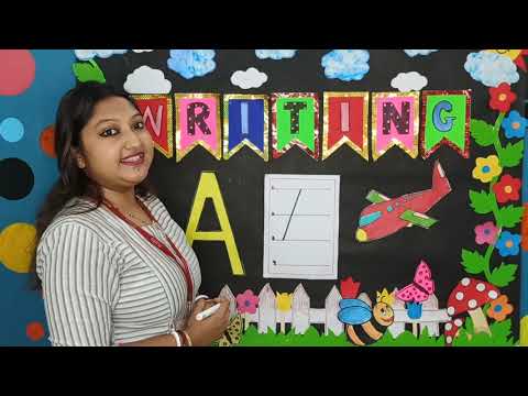 Let Us Learn How to Write Alphabets - Letter 'A' !!!