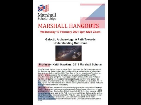 Marshall Hangout - Galactic Archaeology A Path Towards Understanding Our Home 17 February 2021