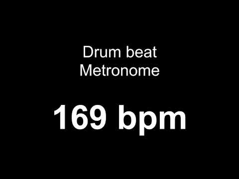 169 bpm metronome drum