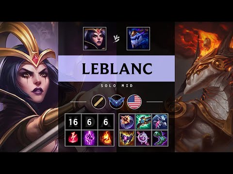 LeBlanc Mid vs Aurelion Sol: Rampage - NA Diamond Patch 14.24