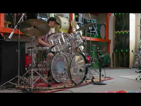 Ludwig Vistalite Clear Drum Set 16x22 8x12 9x13 and 16x16 image 24