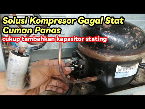 SOLUTION FOR A SLACKED REFRIGERATOR COMPRESSOR, STATING FAILED, INSTALL A STATING CAPACITOR