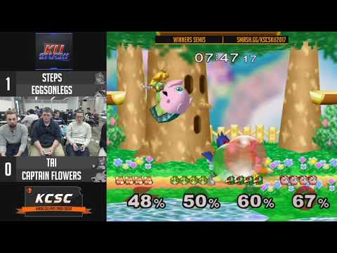 KSCS @ KU SSBM - Steps & EggsOnLegs Vs. Captain Flowers & Tai - Doubles Winners Semis