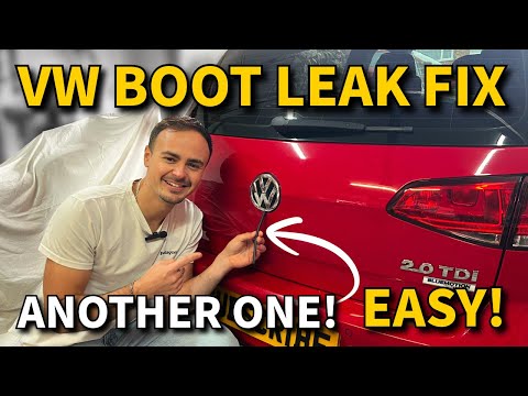 VW Golf MK7 Boot LEAK – The REAL Cause & How to Fix It (Boot Badge Drain Tube Replacement)