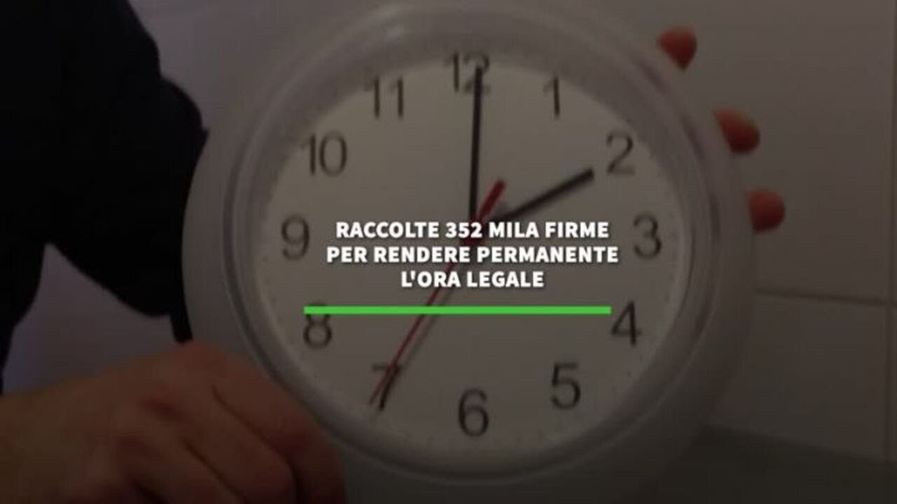 Raccolte 352 mila firme per rendere permanente l'ora legale