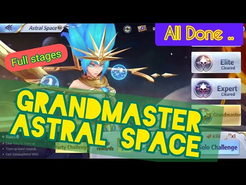 Finally! GRANDMASTER ASTRAL SPACE Full Stages - Saint Seiya Awakening