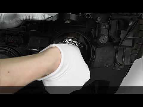 For Mercedes benz C B GLA GL GLS, how to install h7 led headlight bulb H7K04
