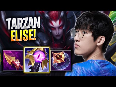 TARZAN TRIES NEW ELISE BUILD! - LNG Tarzan Plays Elise JUNGLE vs Lee Sin! | Season 2023