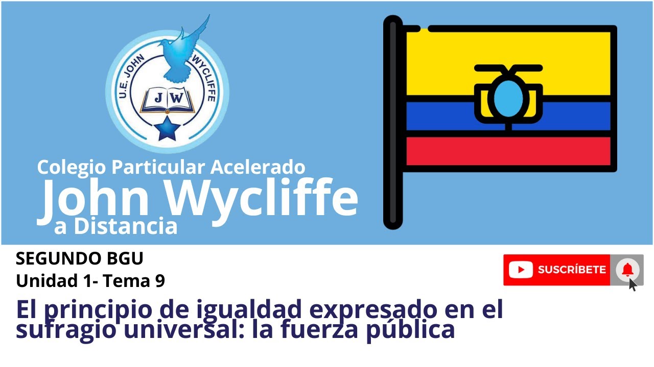 El principio de igualdad expresado en el sufragio universal: la fuerza pública