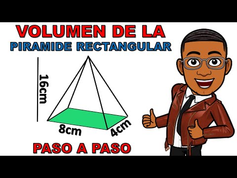 Como SACAR el Volumen de la PIRAMIDE RECTANGULAR super facil y paso a paso