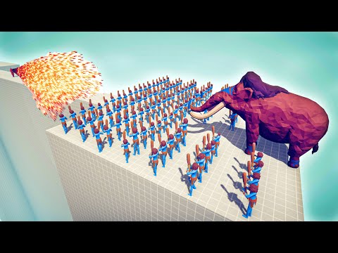 100x CLUBBER & MAMMOTH vs EVERY GOD - Totally Accurate Battle Simulator TABS