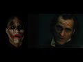 Joker (Heath Ledger) talks with Joker (Joaquin Phoenix)