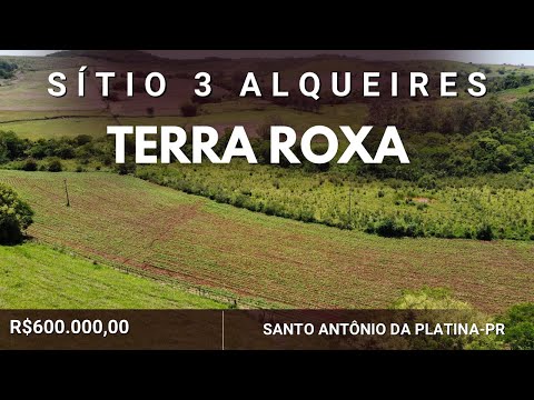 Propriedade Rural com terra roxa, represa e riacho - muito boa de água -  à beira da rodovia