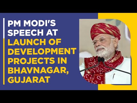 PM Modi's speech at launch of development projects in Bhavnagar, Gujarat