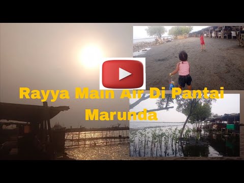 Rayya Main Air ‼️ Di Pantai Marunda 😁😁🥰🥰