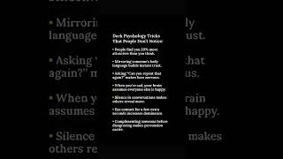 Dark Psychology Tricks That People Don't Notice #trending #trend #trendingshorts #trendingvideo