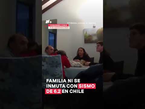 Chile: La familia ni se inmuta con el temblor #nmas #shorts #chile