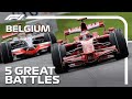 Five Brilliant Battles at the Belgian Grand Prix