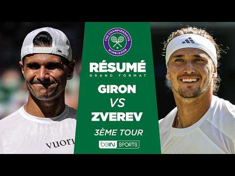 WIMBLEDON : Marcos GIRON vs Alexander ZVEREV | 3ème tour