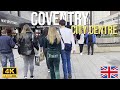 Coventry City Centre Walking Tour in 4K📸 - United Kingdom 🇬🇧