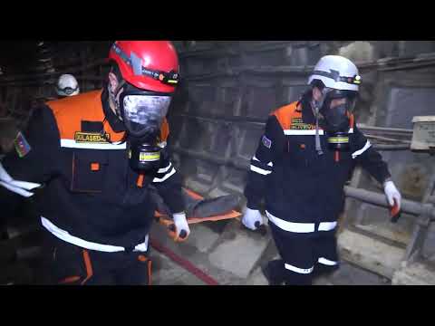 Fövqəladə Hallar Nazirliyi tərəfindən metroda təlim keçirilib