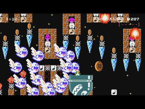 ♪ Fly Octo Fly ♪ Keep Run 【Y+🡒】 by あっきくん(´ ∀`) - Super Mario Maker 2 - No Commentary 1by