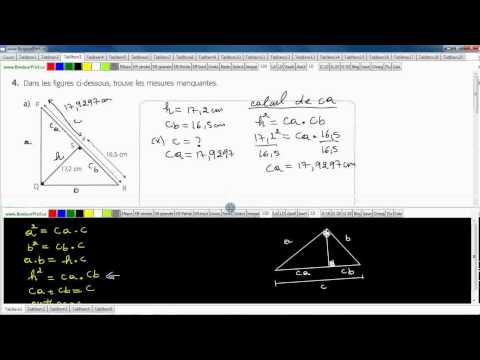 comment trouver triangle rectangle