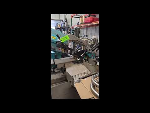 KMT Model H 310 A-NC Automatic Horizontal Band-Mitering Machine.