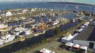 preview picture of video 'Port Townsend Wooden Boat Festival 2013 Aerial Video'