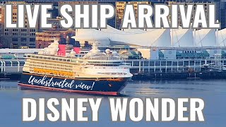Disney Wonder Cruise Ship Arrival LIVE | Unobstructed Views With Ship to Shore Audio – Feb 26, 2026