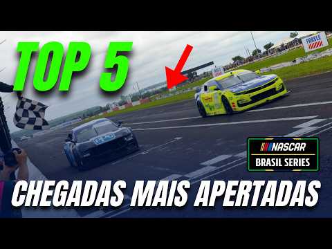 TOP 5 CHEGADAS MAIS APERTADAS DA NASCAR BRASIL !