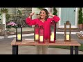 Home Bliss Indoor/Outdoor Flameless Touch Lantern on QVC