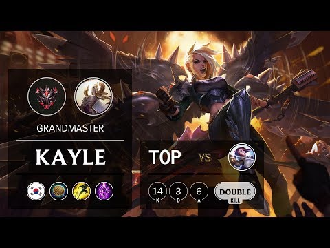 Kayle Top vs Fiora - KR Grandmaster Patch 9.21