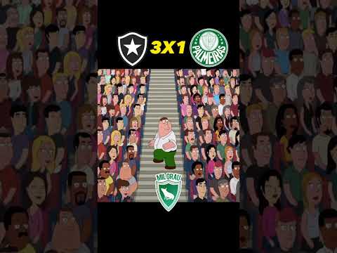 O RESUMO DE BOTAFOGO 3X4 PALMEIRAS 😂😂