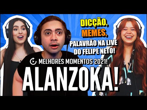 ALANZOKA MELHORES MOMENTOS 2021 E  ALAN FALANDO PALAVRÃO NA LIVE DO FELIPE NETO (JOVENS REAGEM)