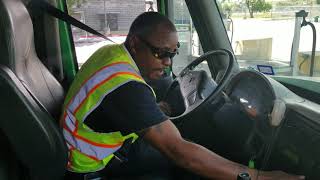 Class B CDL in cab and air brake test.