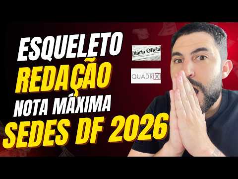 Aula sobre como fazer a redação da SEDES DF