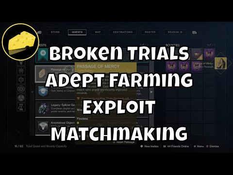 Broken Trials Adept Farming - Exploit Matchmaking - Glitched Cards