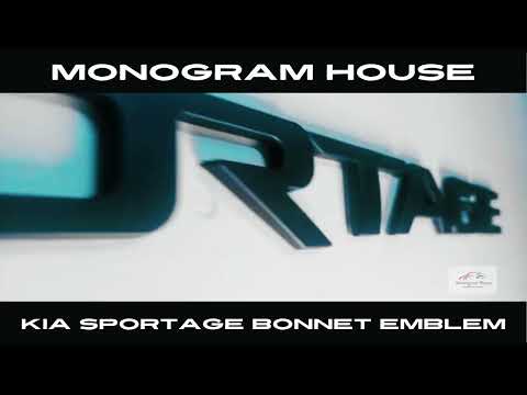 Upgrade your Kia Sportage with Sportage Bonnet Emblem in Matte Black #emblem #sportage #carstyling