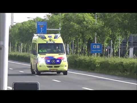 3X ambulancde met spoed  in Haarlem en santpoort noord