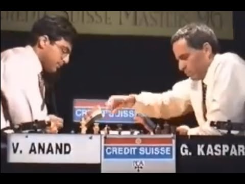 Raw emotions | Anand vs Kasparov | Original footage | PCA-GP 1996