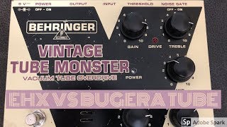 Video thumbnail for Behringer VT999 Vintage Tube Monster Tube Comparison EHX vs Bugera Tube by Bass Time