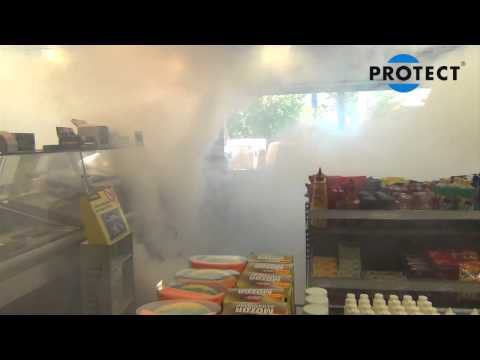 BEST petrol station in Norway  Using security fog against robbery   demo