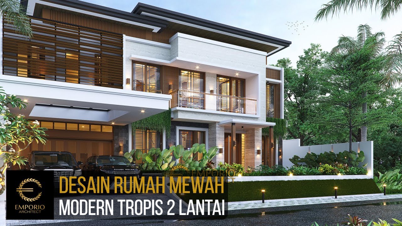 Video 3D Mr. Victor Modern House 2 Floors Design - Jawa Timur