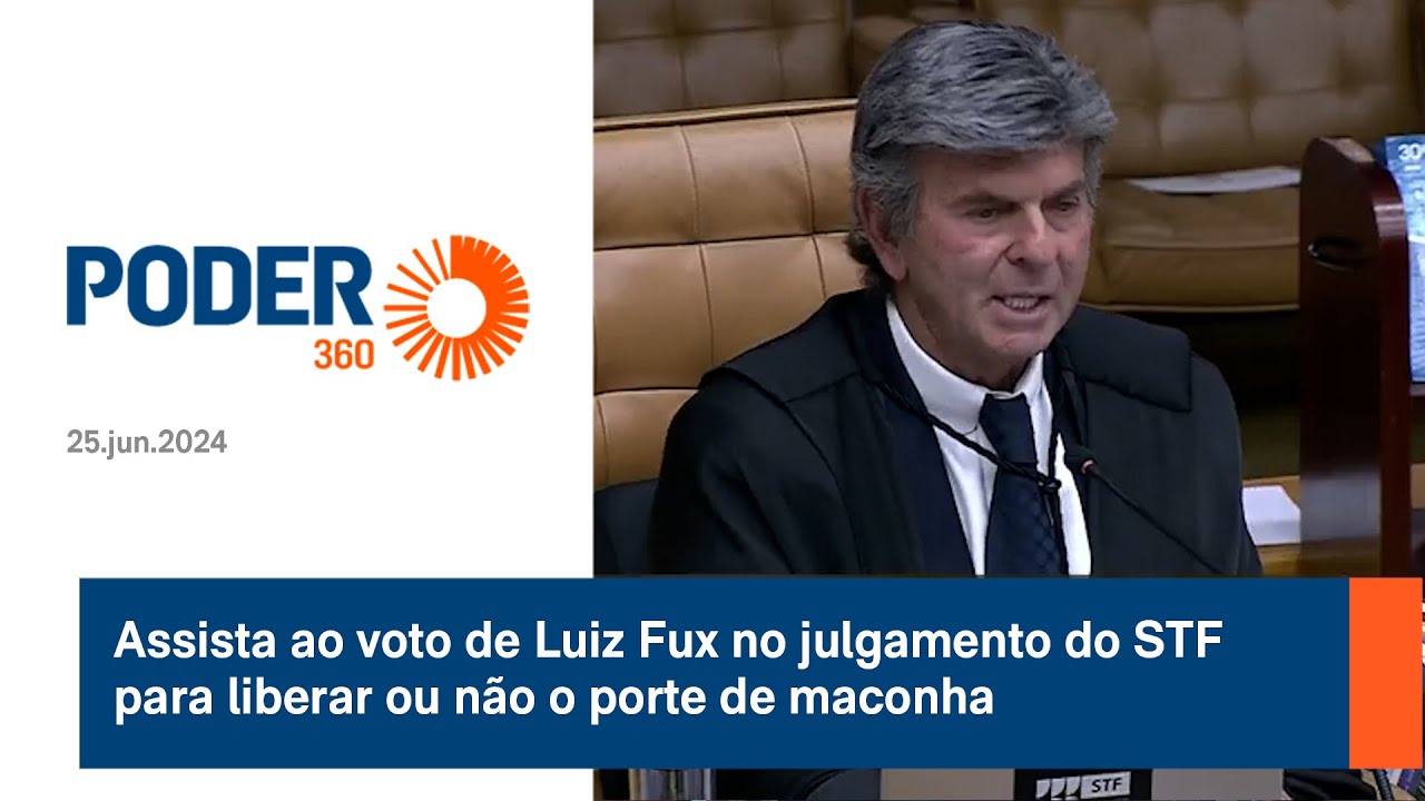 Assista ao voto de Luiz Fux no julgamento do STF para liberar ou não o porte de maconha