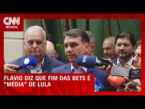 Flávio volta a chamar Lula de “pai do tigrinho” e critica medida anti-bets | CNN PRIME TIME